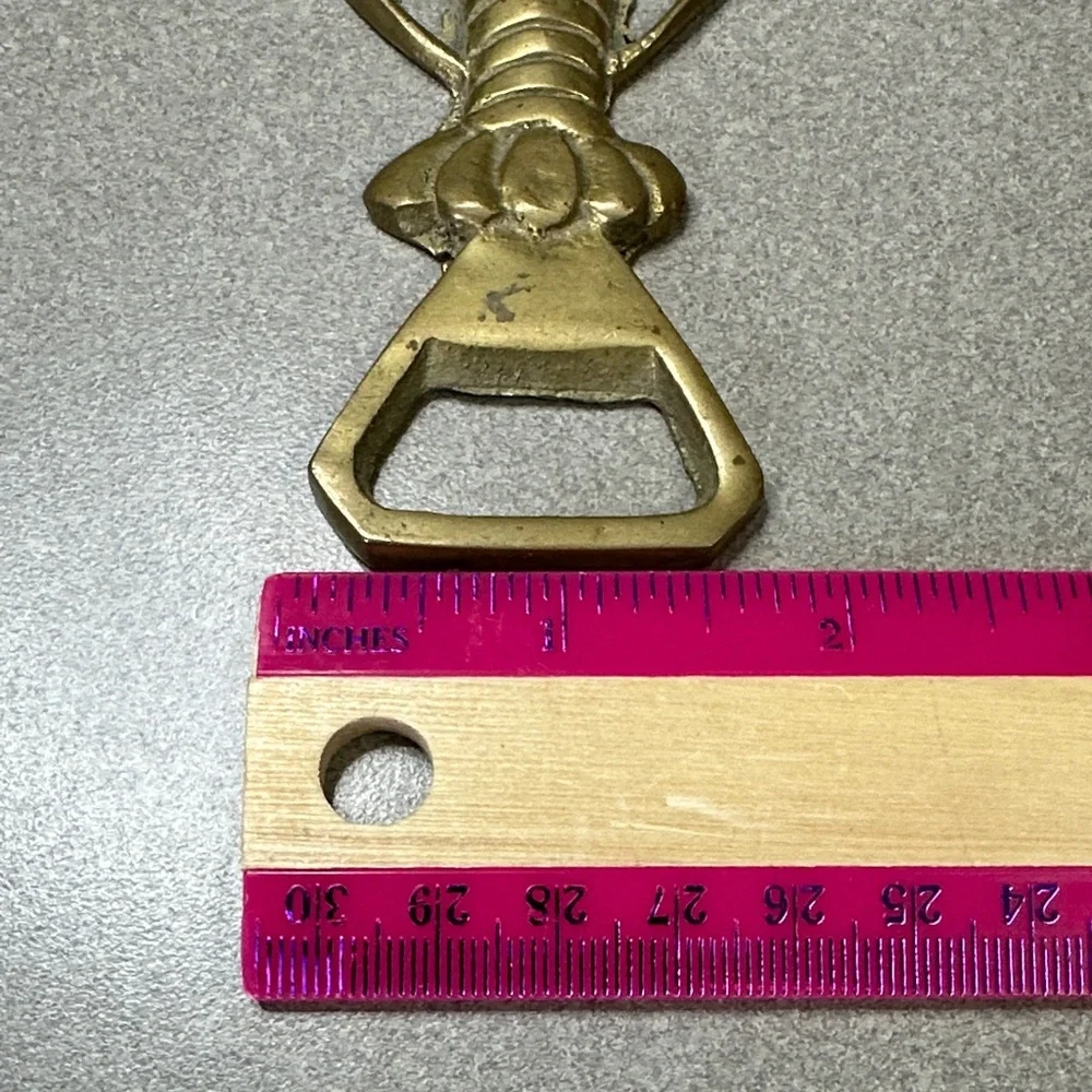 Brass Crawdad Bottle Opener 5 1/4”x2 1/2”